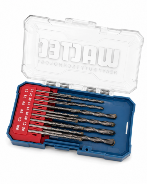 WACTEC Masonry Drill Bits 15PCS set for concrete and brick drilling